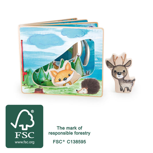 Floresta de livros ilustrados, interativo - SMALL FOOT
