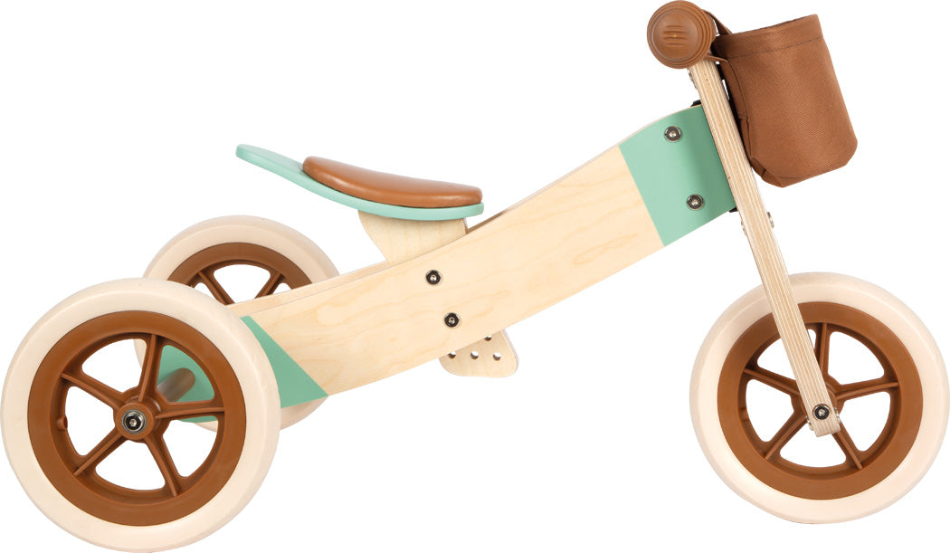 Bicicleta de Equilíbrio e Triciclo Maxi Caramel Brown - SMALL FOOT