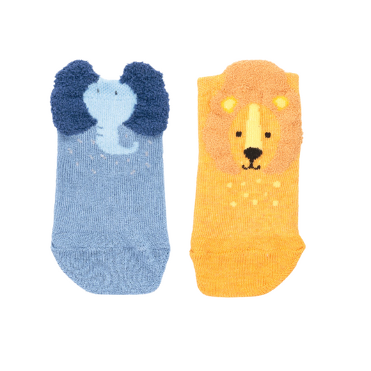 Meias em formato de pé URSO+ELEFANTE ANTIDERRAPANTE
