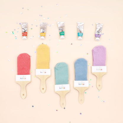 MEIAS ANTIDERRAPANTE RAINBOW (VERMELHA) T.S - ATTIPAS