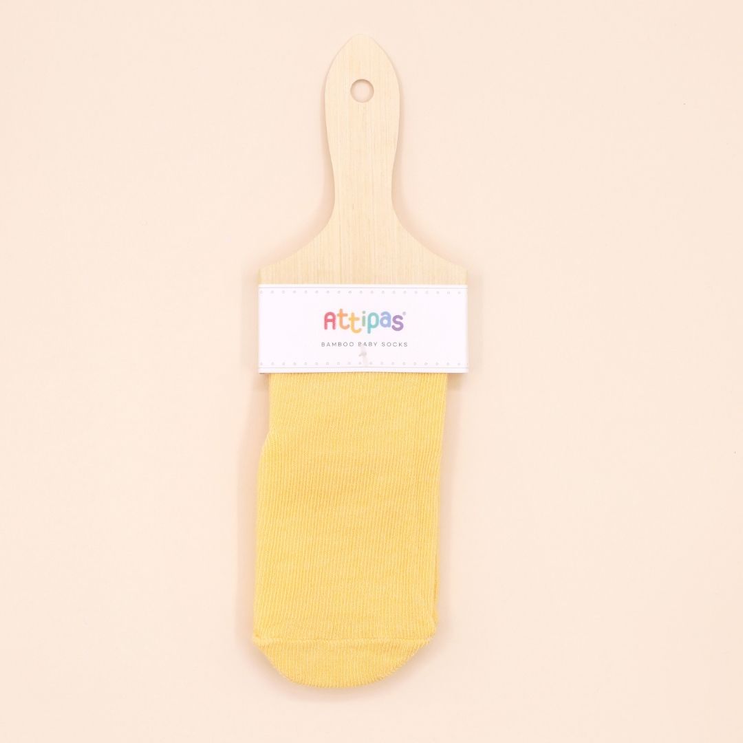 MEIAS ANTIDERRAPANTE RAINBOW (AMARELO) T.S - ATTIPAS